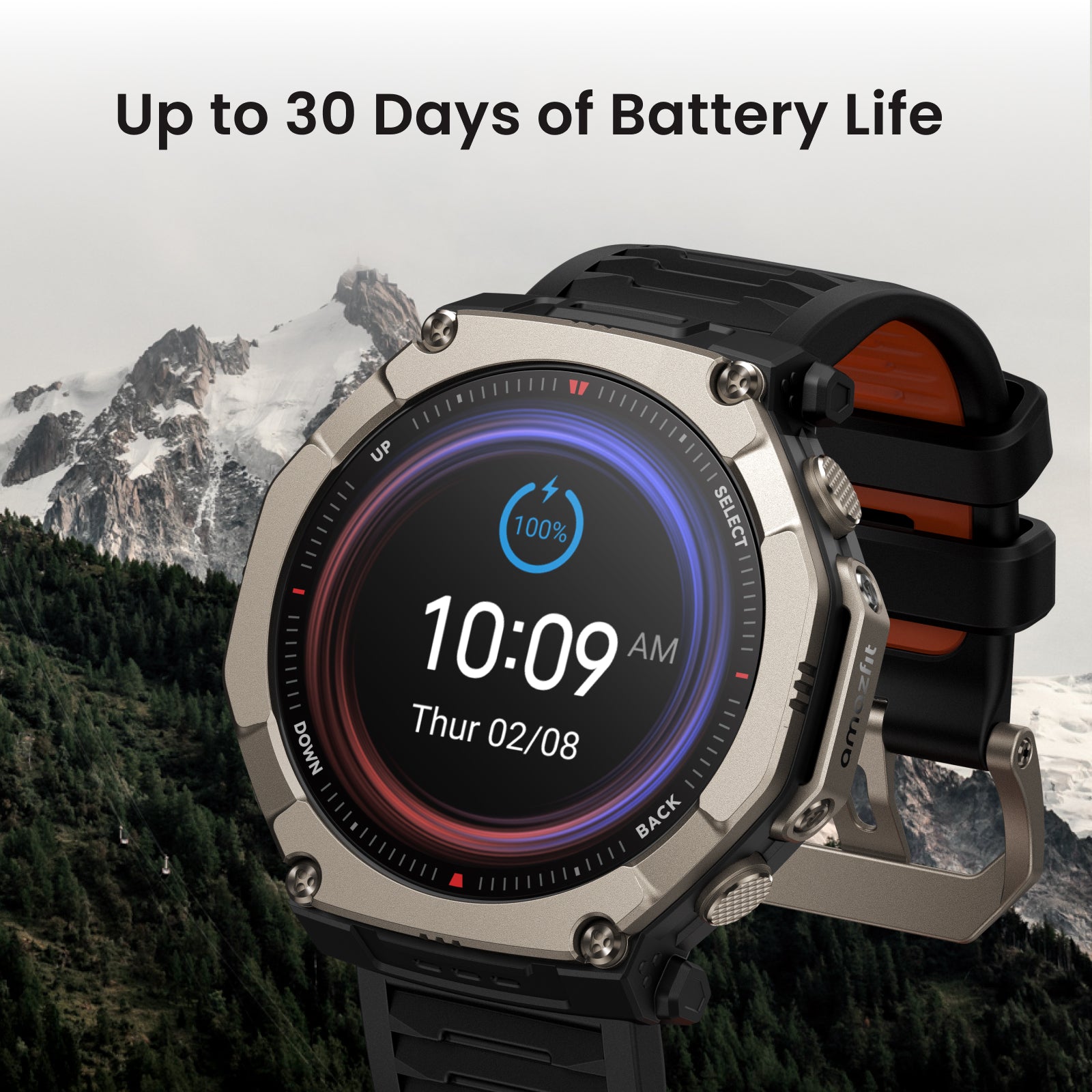 AMAZFIT - T Rex Ultra 2 - Black Magma Universal