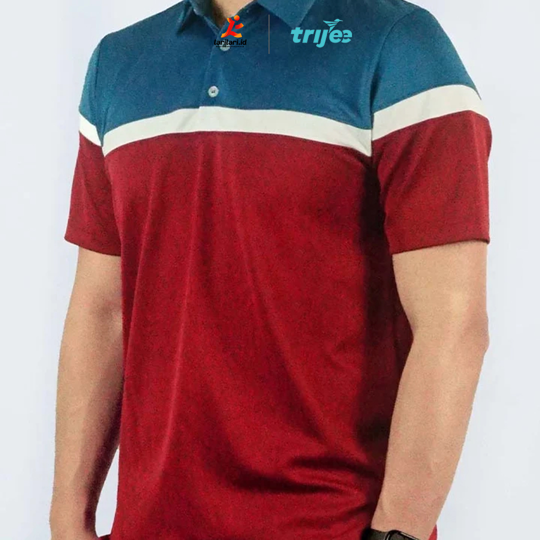 TRIJEE - Men Polo Polyester - Watson - Blue White Maroon