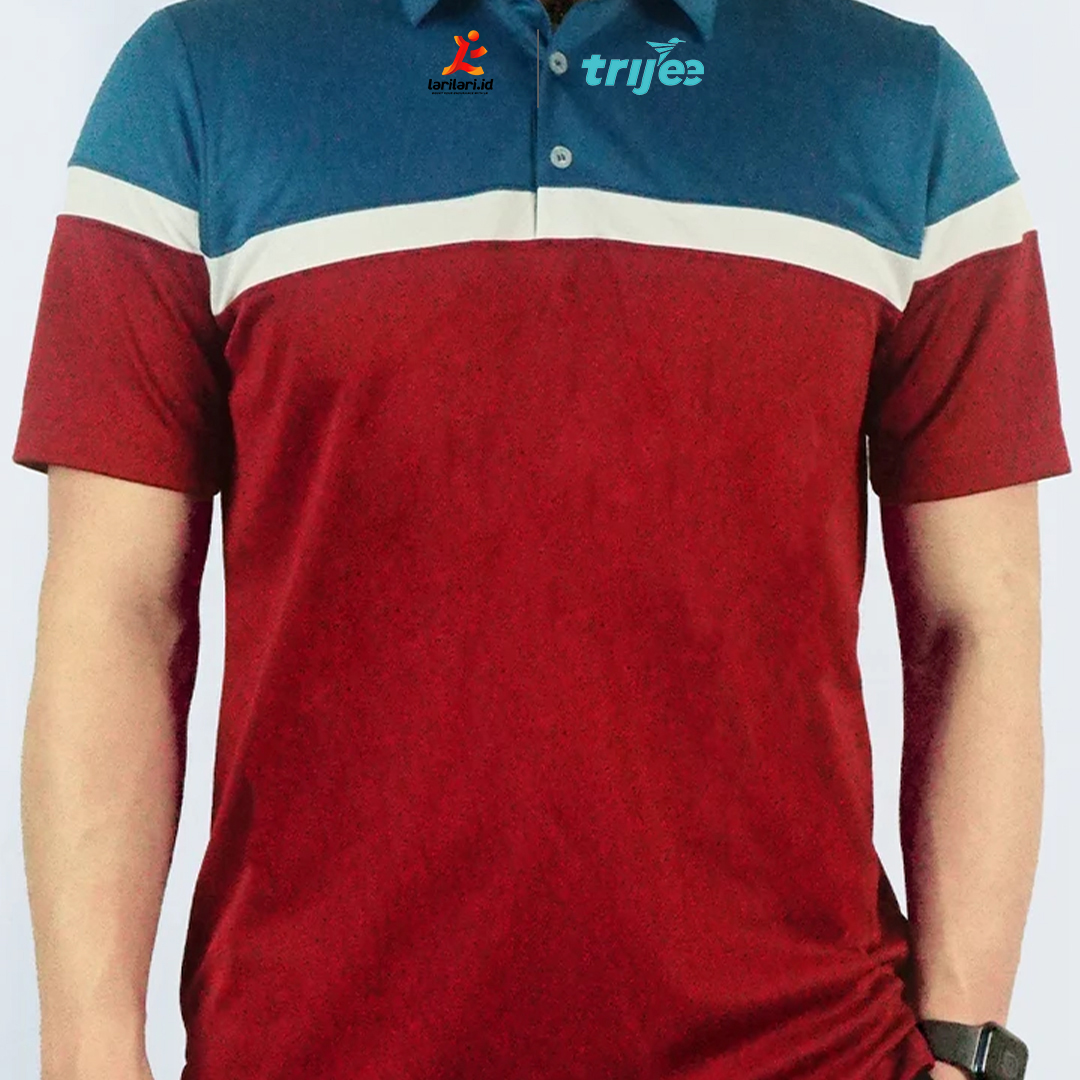 TRIJEE - Men Polo Polyester - Watson - Blue White Maroon