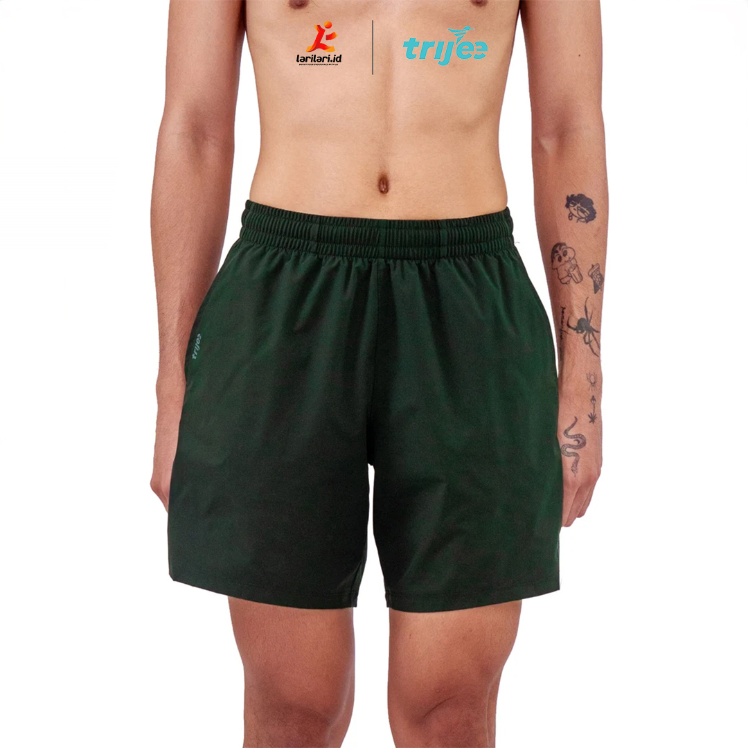 TRIJEE - Men Basic Short Pants - Army Green