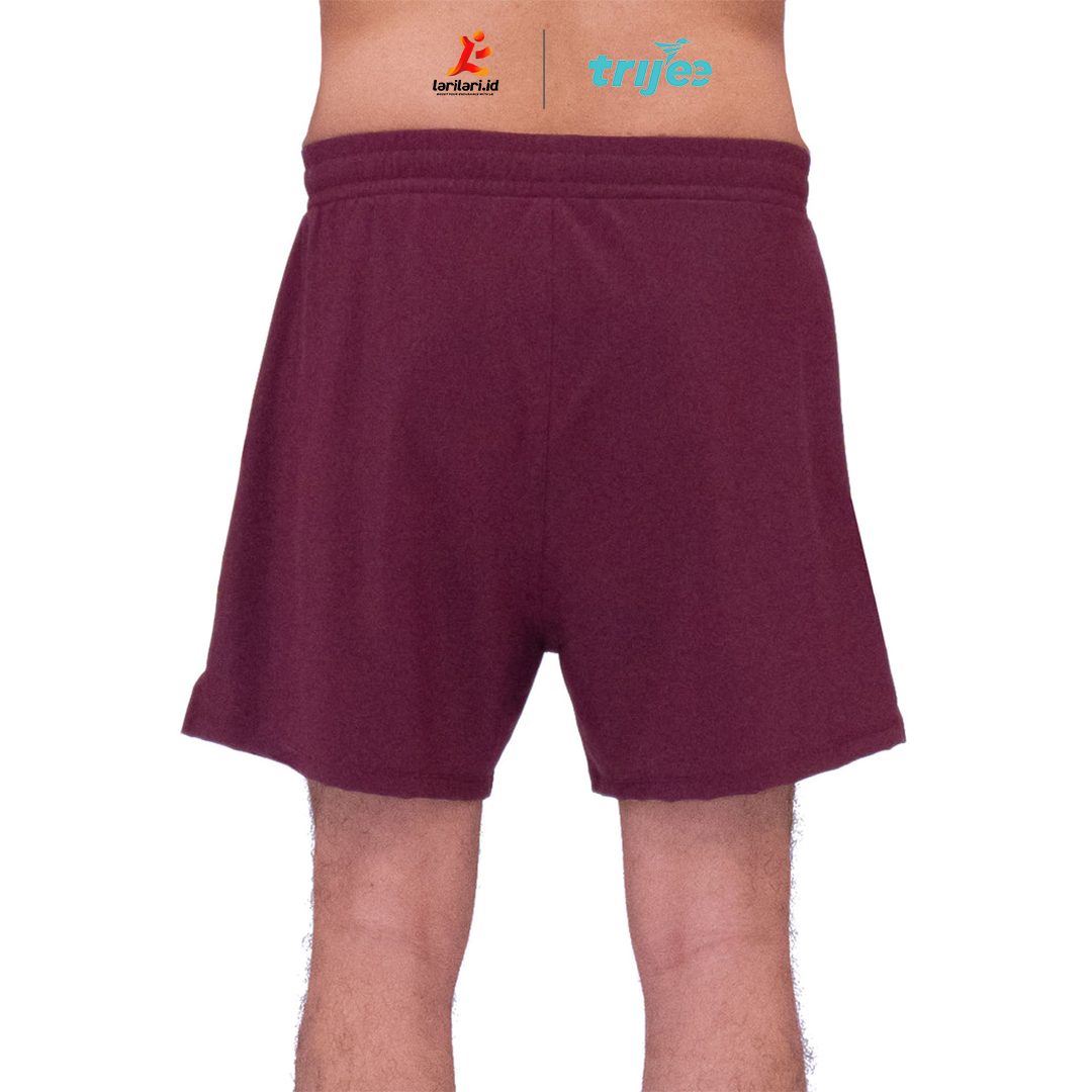 TRIJEE - Men Shortpants With Inner - Maroon