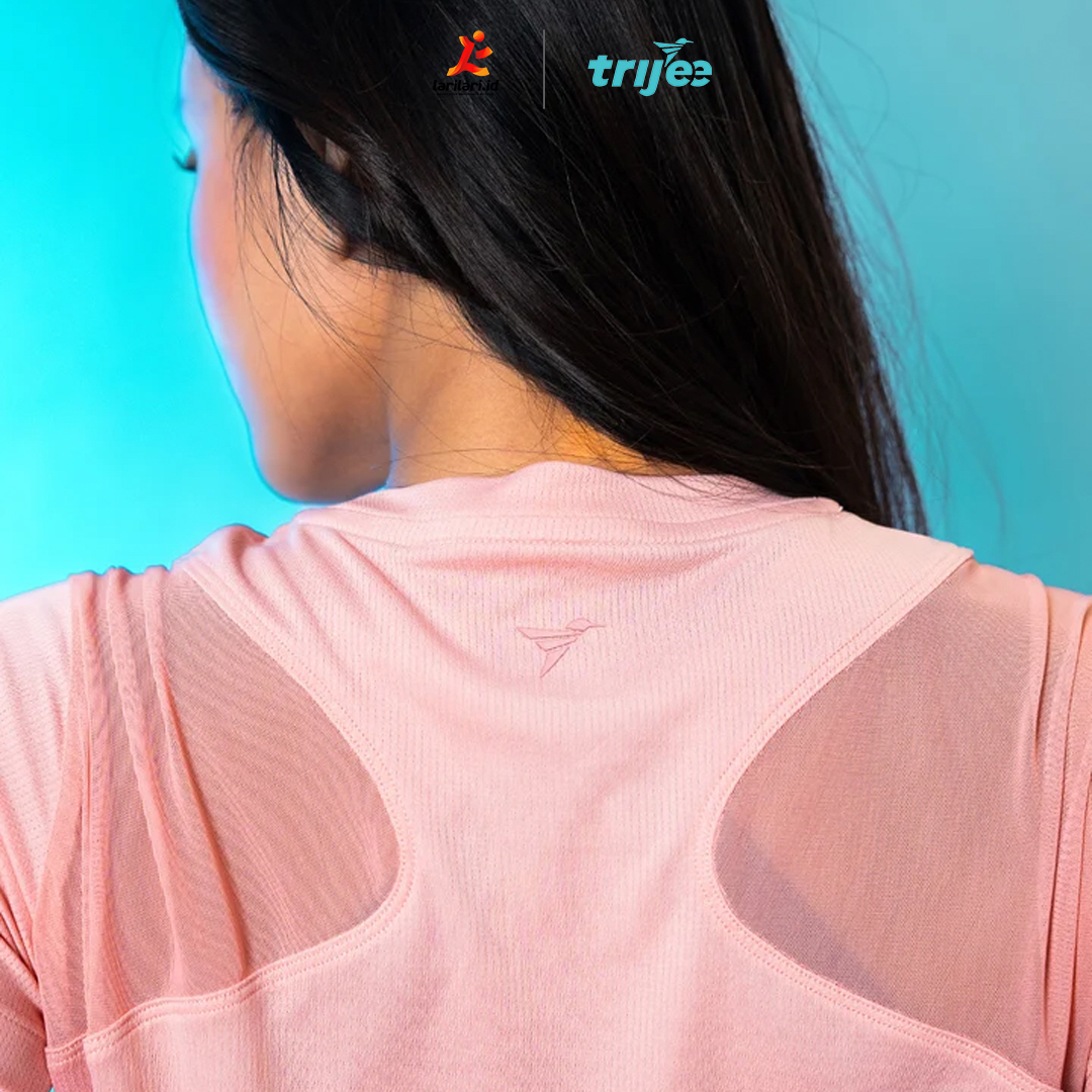 TRIJEE - Women IC Tops Mesh SS - Blush