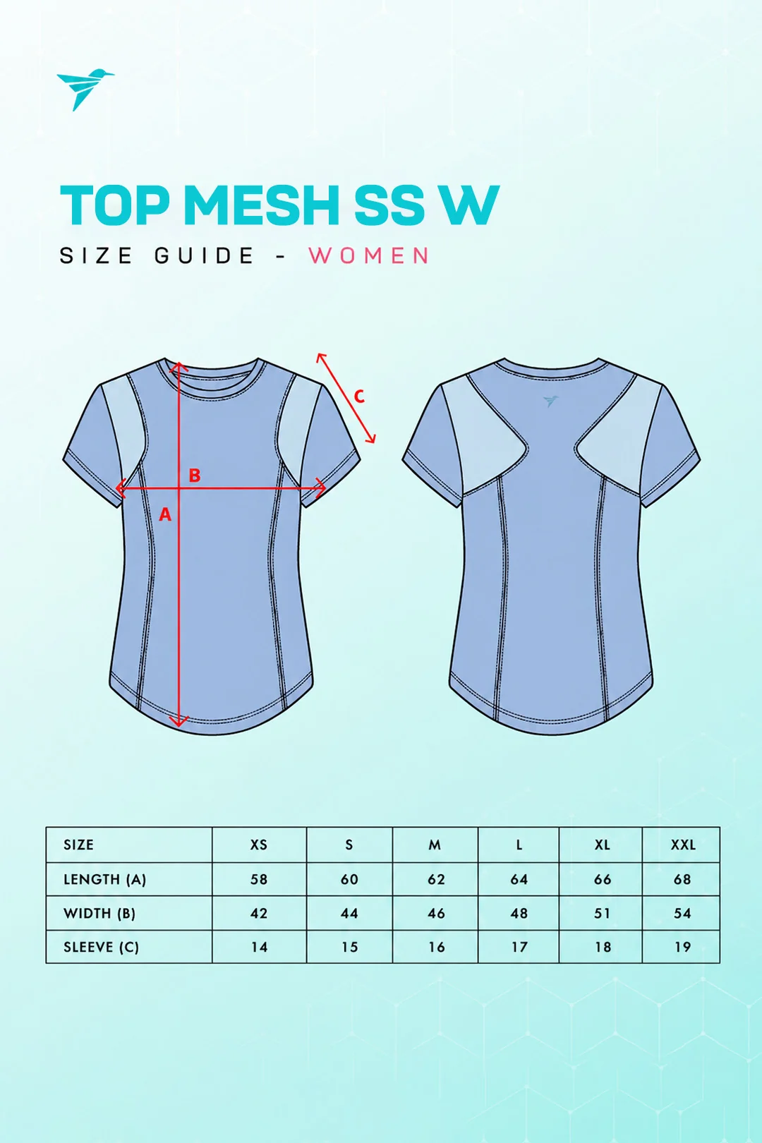 TRIJEE - Women IC Tops Mesh SS - Blush