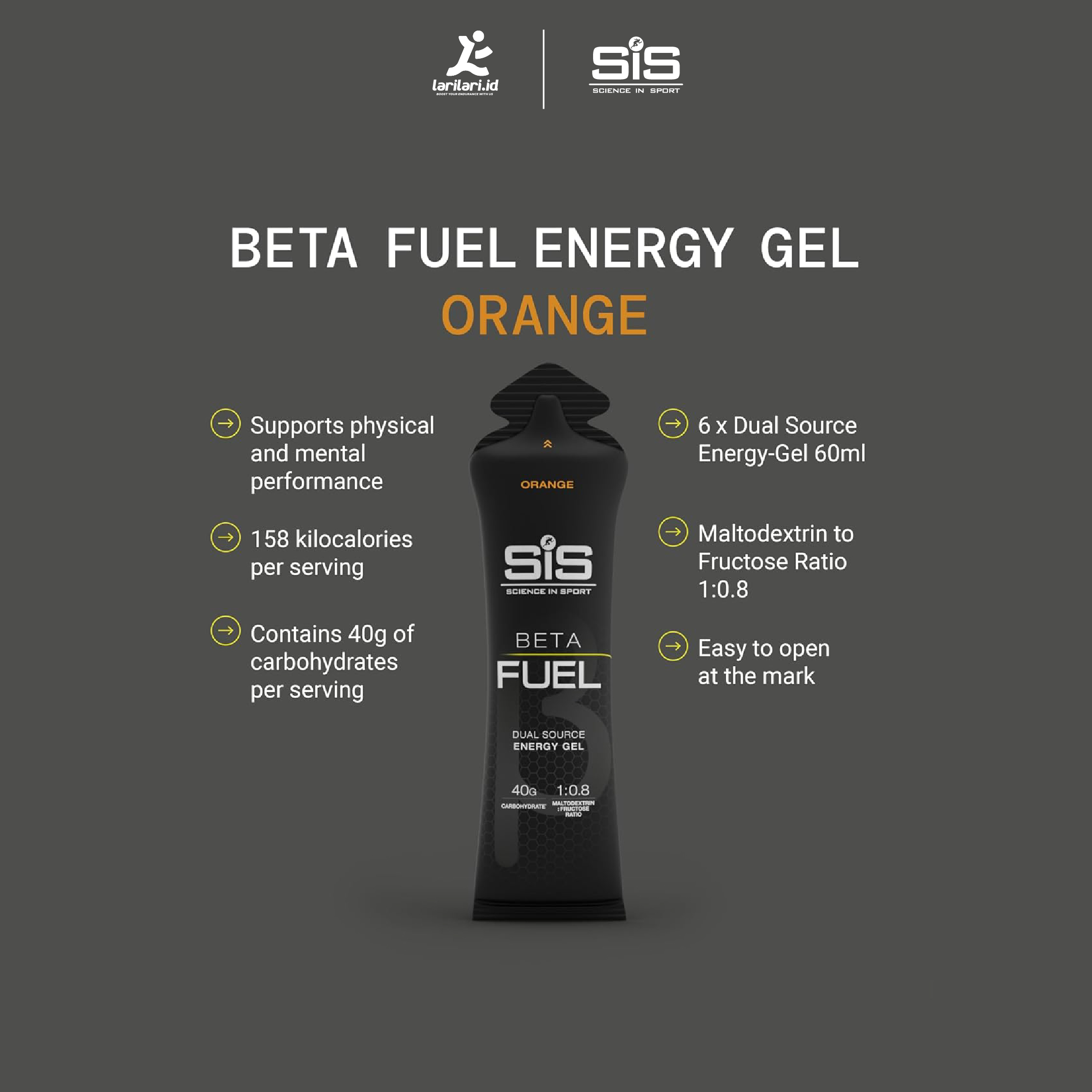 SIS - Beta Fuel Gel - 60ml