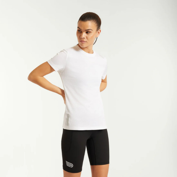 PRESSIO - Women - Perform SS Top - White/Matte