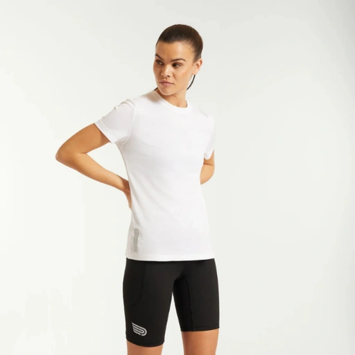 PRESSIO - Women - Perform SS Top - White/Matte