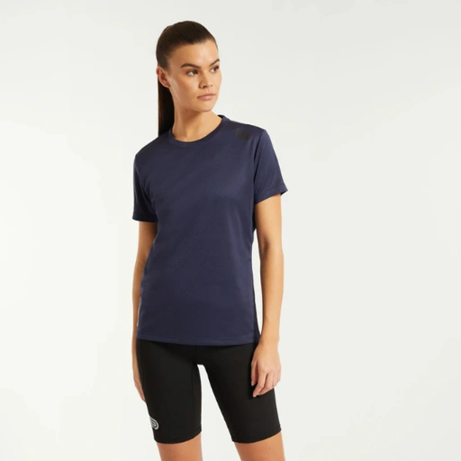 PRESSIO - Women - Perform SS Top - Navy/Matte