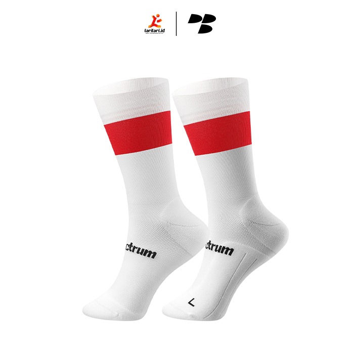 Personal Best Run - Spectrum Crew Sock - Red White