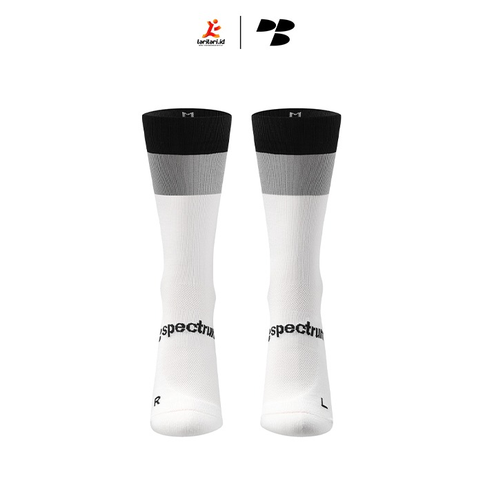 Personal Best Run - Spectrum Crew Sock - Black Grey