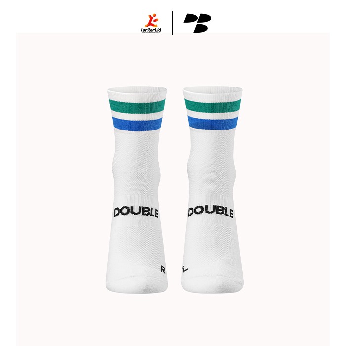 Personal Best Run - Performance Sock - Low Double Slash - Blue Green