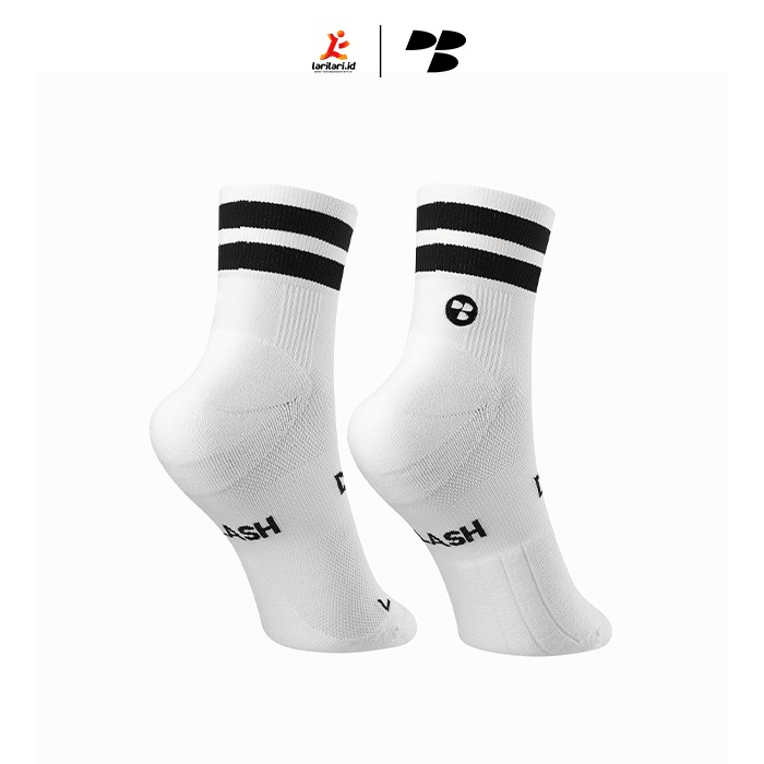 Personal Best Run - Performance Sock - Low Double Slash - White