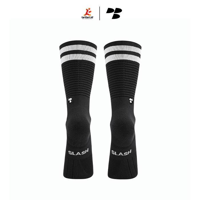 Personal Best Run - Performance Sock - Double Slash - Black