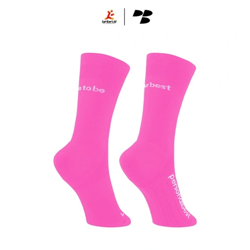 Personal Best Run - Performance Crew Sock - Pink