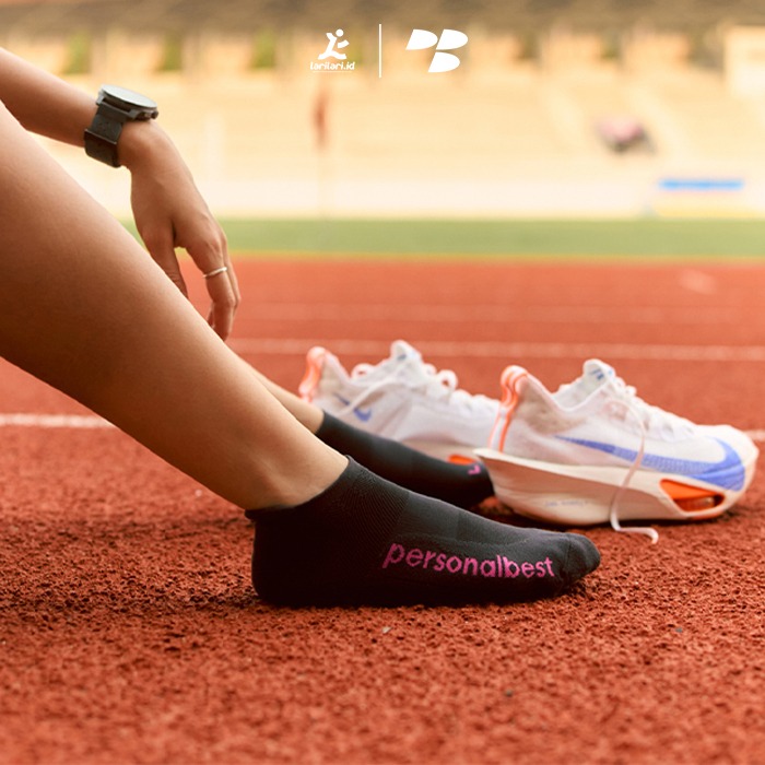 Personal Best Run - Performance No Show Sock - Black