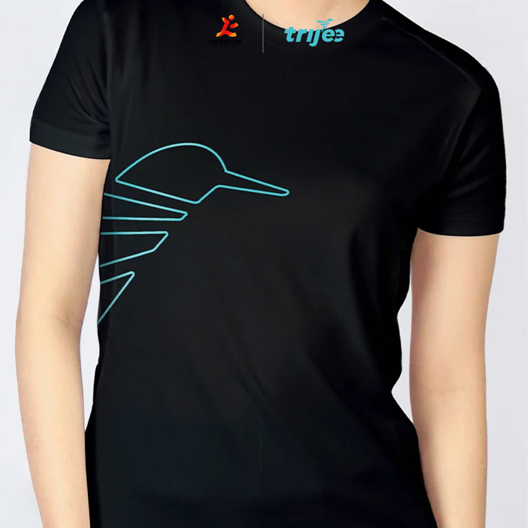 TRIJEE - Women Short Sleeve - Hummingbird - Black
