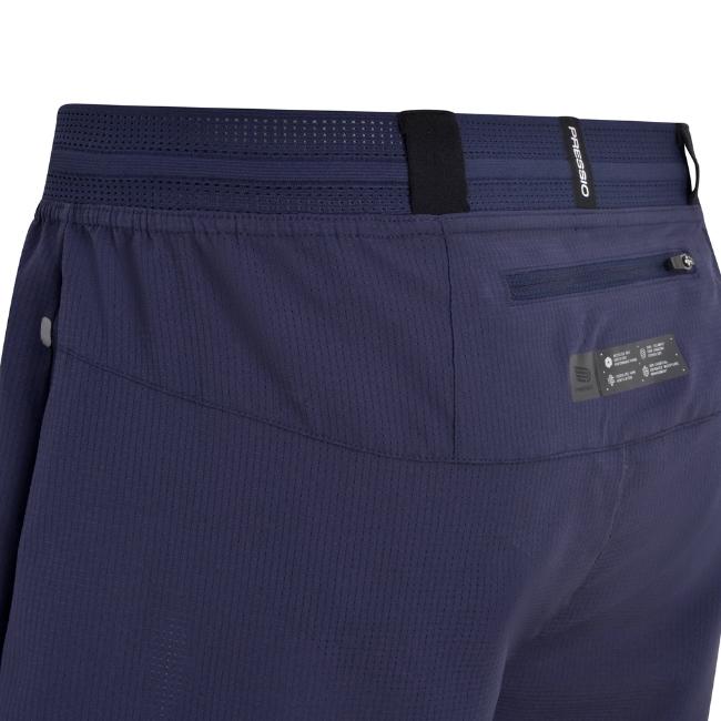 PRESSIO - Men - Elite 4.5" Short - Navy/Silver