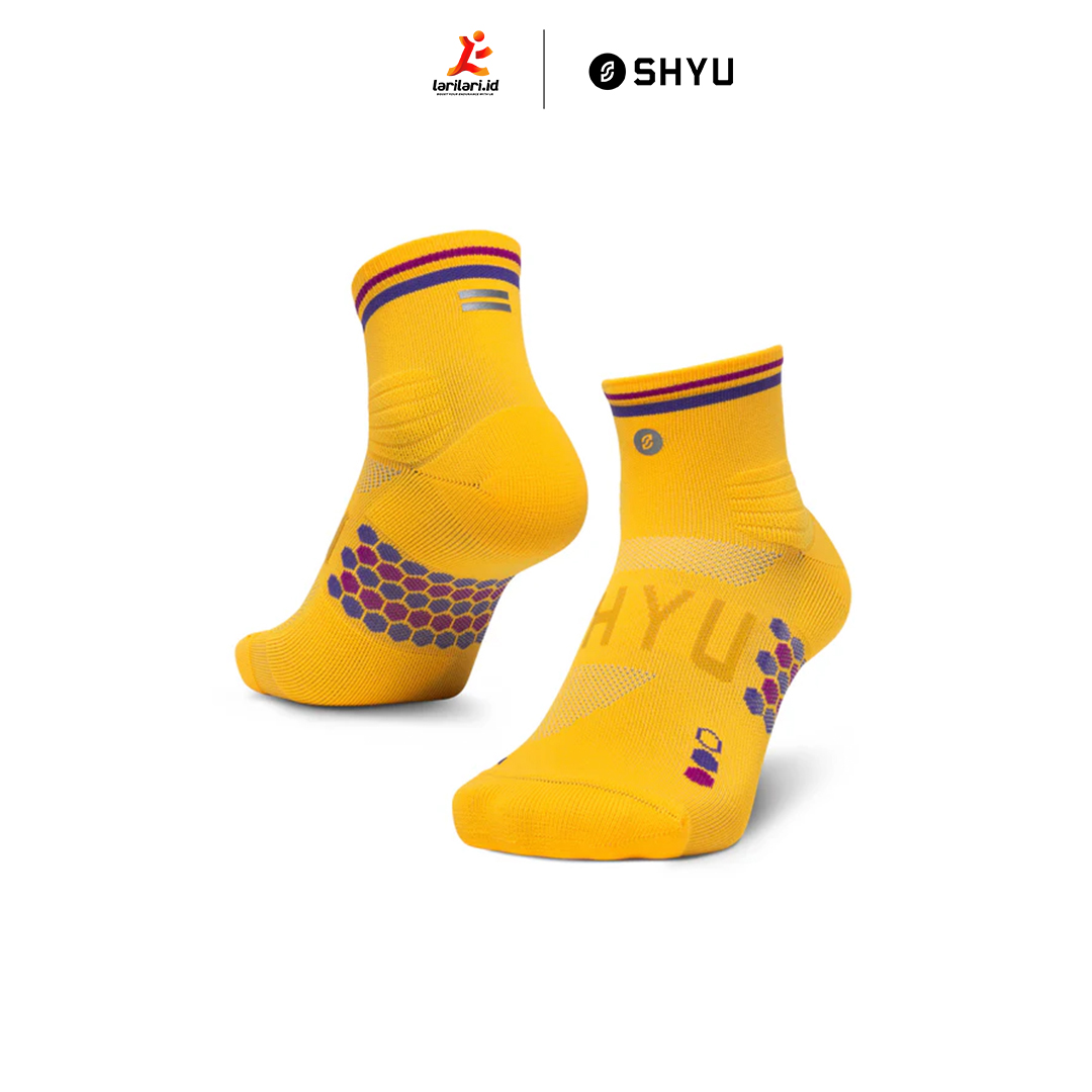 SHYU - Quarter Crew - Amber - Eggplant - Claret