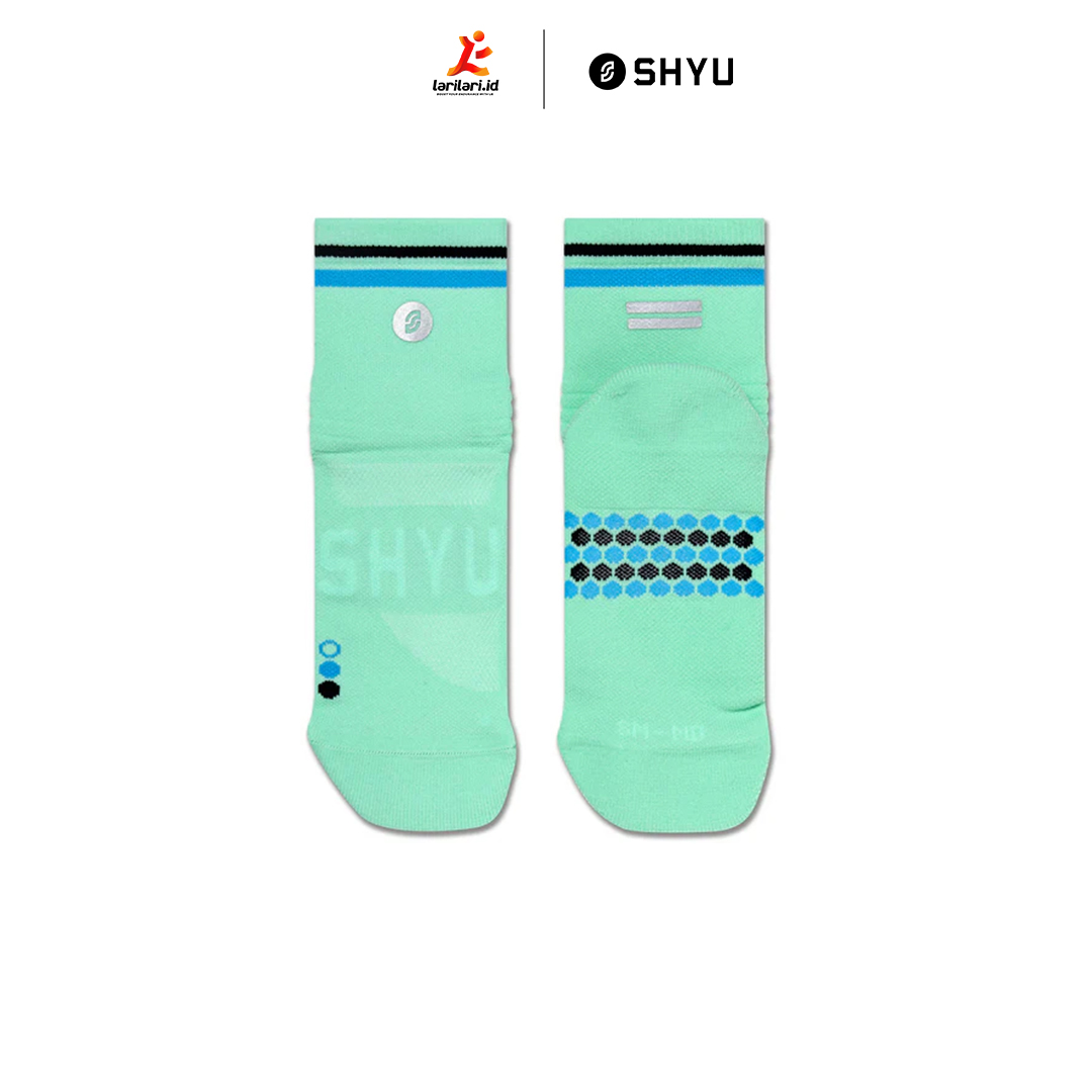 SHYU - Quarter Crew - Aqua - Blue - Black