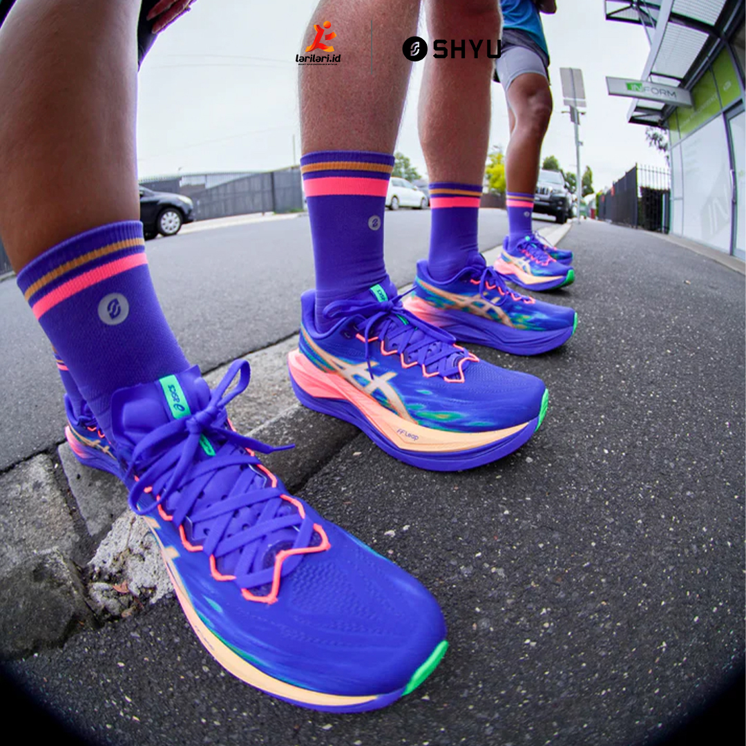 SHYU - Half Crew - Blue - Blush - Apricot