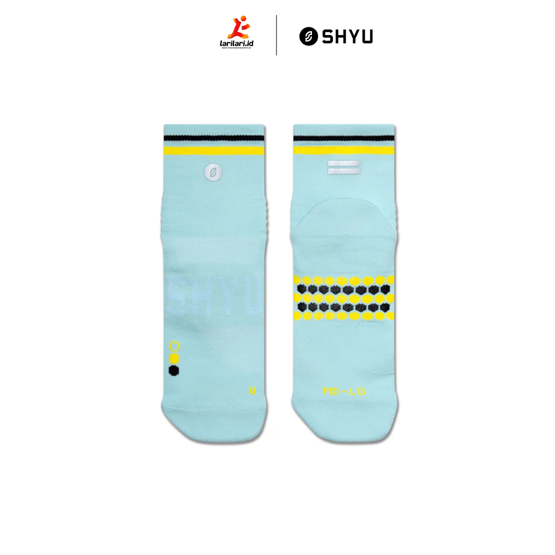 SHYU - Quarter Crew - Ciel - Yellow - Black
