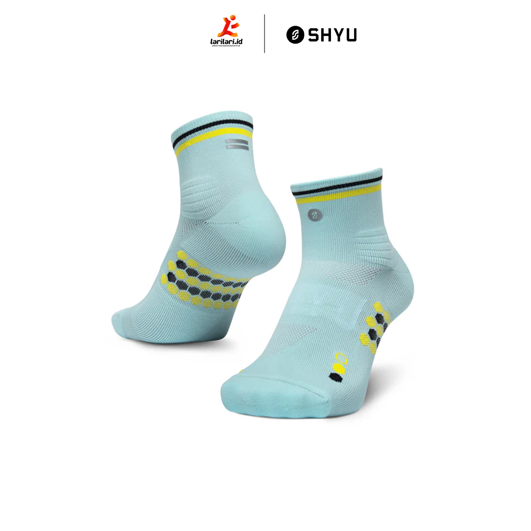 SHYU - Quarter Crew - Ciel - Yellow - Black