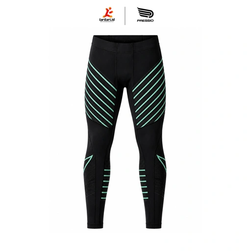 PRESSIO - Men - Power Tight - Mid Rise - New Print - Black/Green