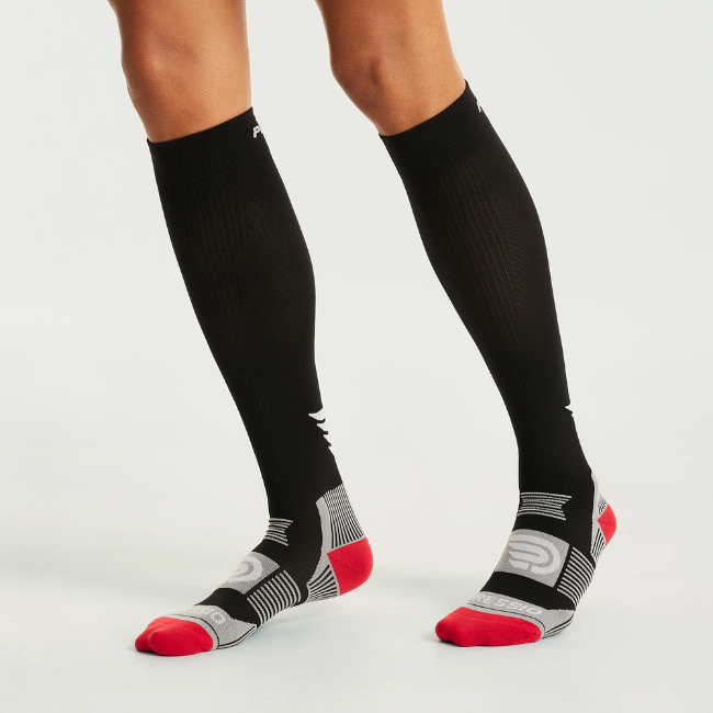 PRESSIO - Equilibrium Compression Sock - Black/Red