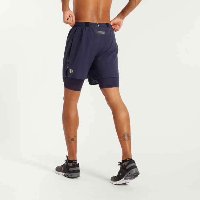 PRESSIO - Men - Elite 2n1 Short - Navy/Silver