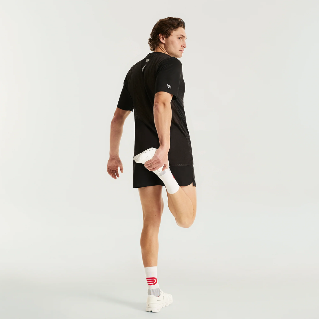 PRESSIO - Men - Elite SS Top - Black/Silver