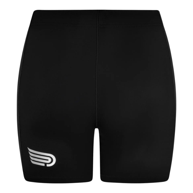 PRESSIO - Women - EQ 3" Short - Mid Rise - Black/Silver