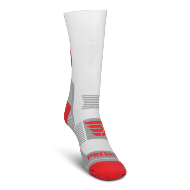 PRESSIO - EQ Crew Sock - White/Red