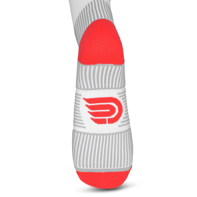 PRESSIO - EQ Crew Sock - White/Red