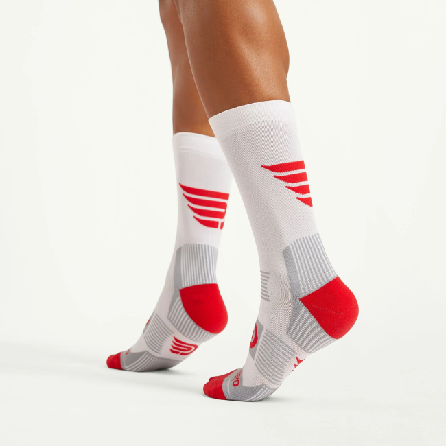 PRESSIO - EQ Crew Sock - White/Red
