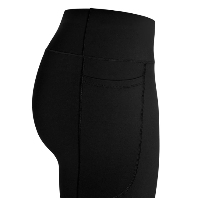 PRESSIO - Women - EQ Half Tight - Mid Rise - Black/Silver