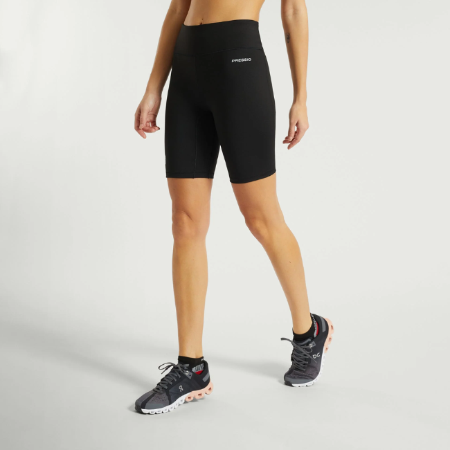 PRESSIO - Women - EQ Half Tight - Mid Rise - Black/Silver