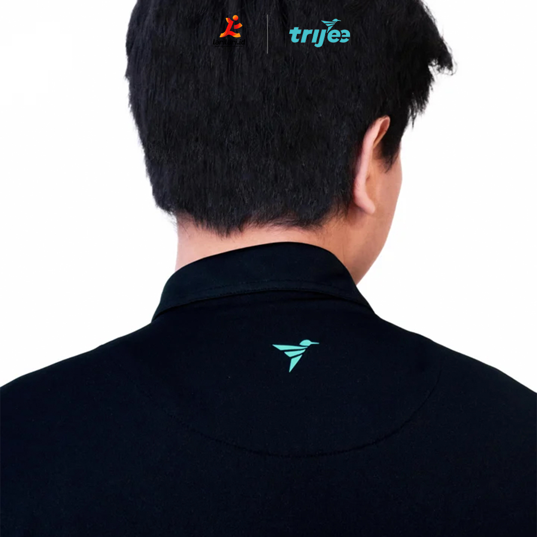 TRIJEE - Men ES Polo Stand - Black