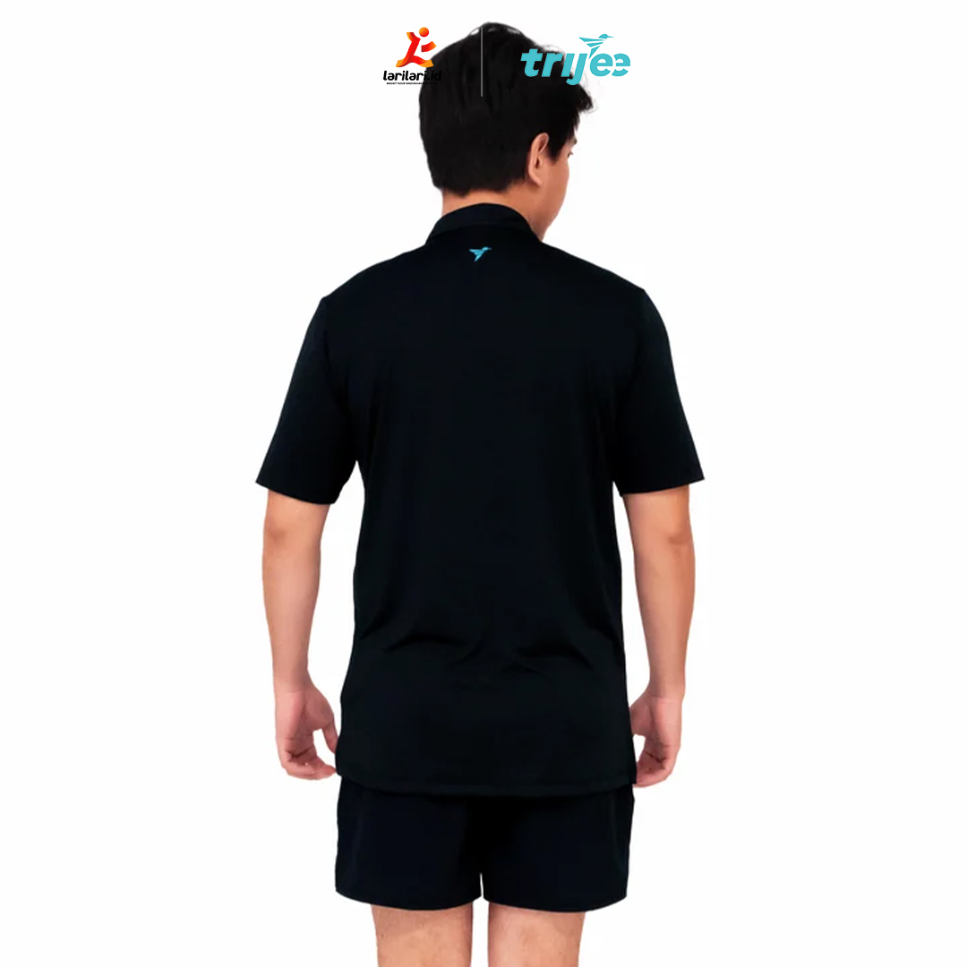 TRIJEE - Men ES Polo Stand - Black
