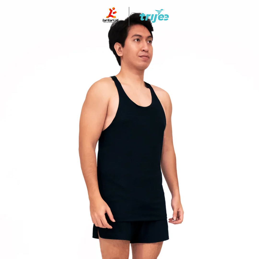 TRIJEE - Men ES Racerback - Black