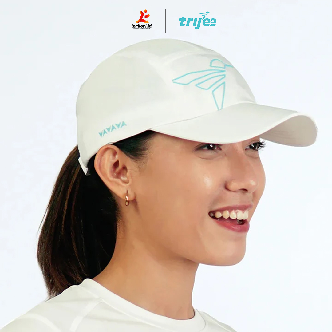 TRIJEE - Unisex Running Cap -  White