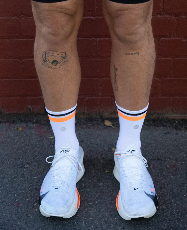 SHYU - Half Crew - White - Orange - Black