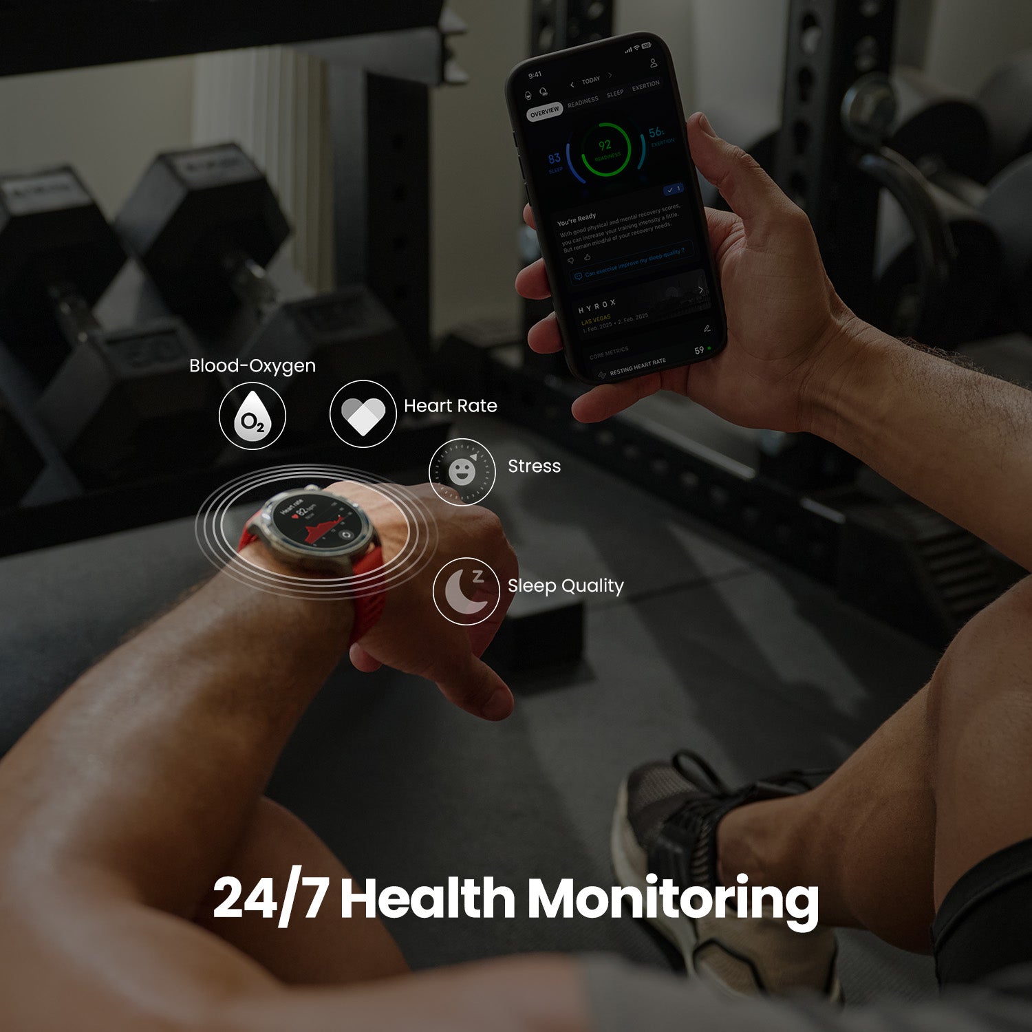 AMAZFIT - Balance 2 - UV Black Silicon Strap