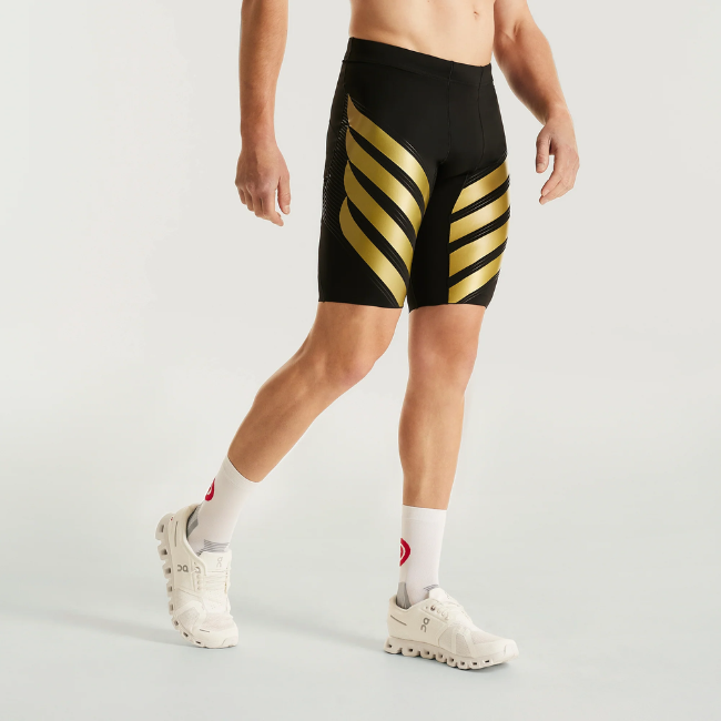 PRESSIO - Men - Power Half Tight - Black/Gold
