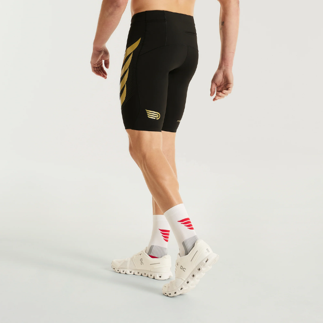PRESSIO - Men - Power Half Tight - Black/Gold