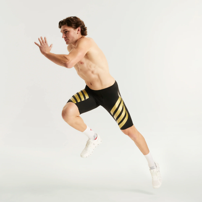 PRESSIO - Men - Power Half Tight - Black/Gold