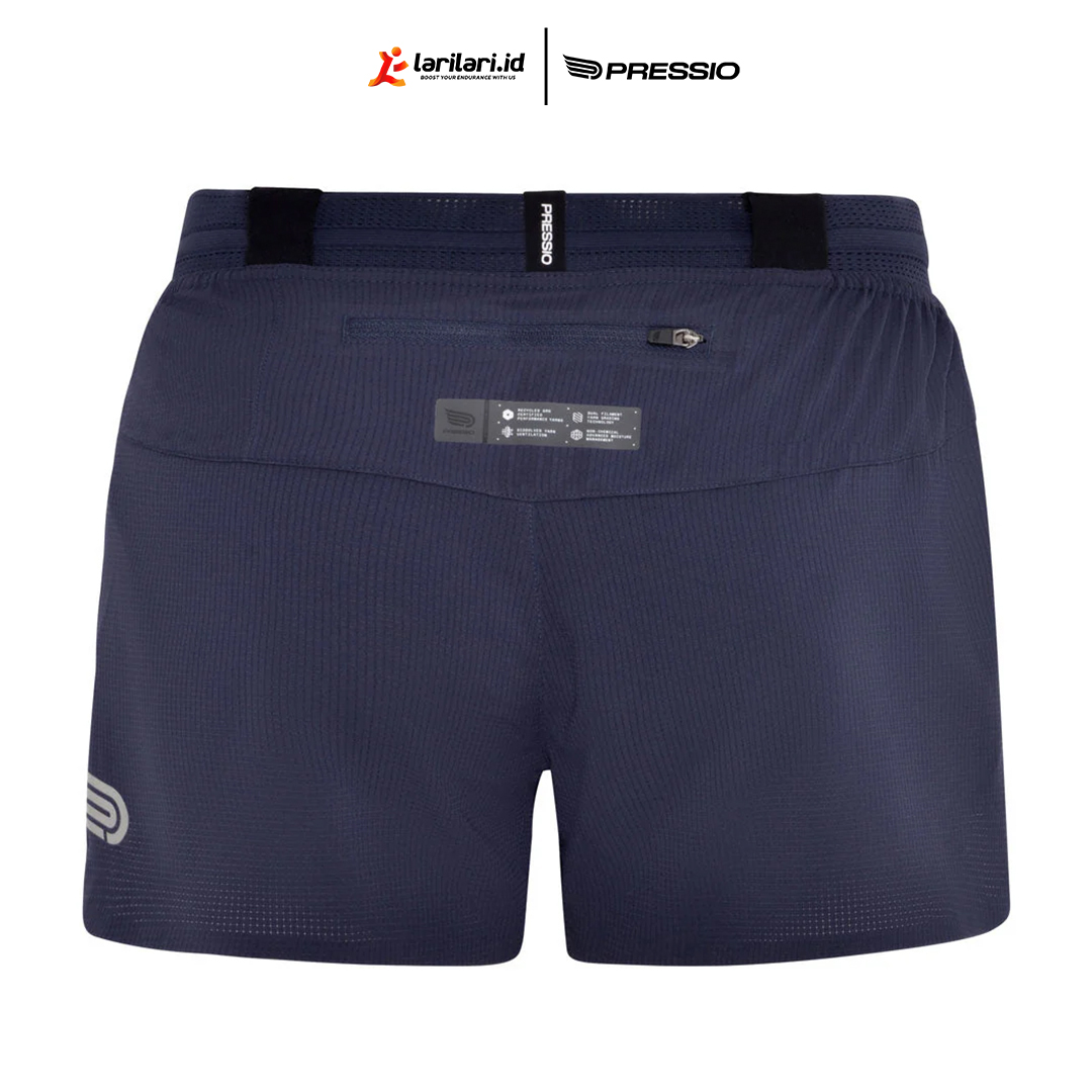 PRESSIO - Women - Elite 3" Short - Navy Silver