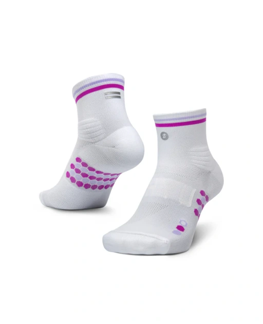 SHYU - Quarter Crew - White - Grape - Lilac
