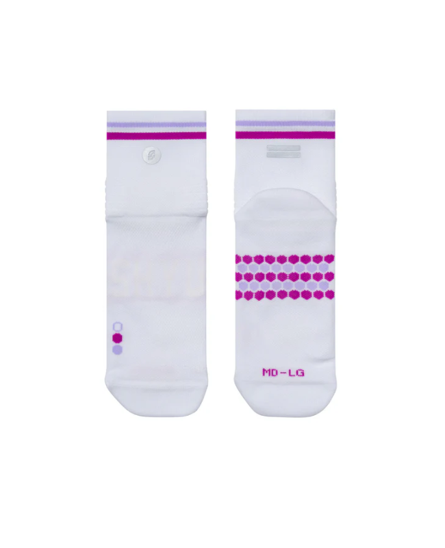 SHYU - Quarter Crew - White - Grape - Lilac
