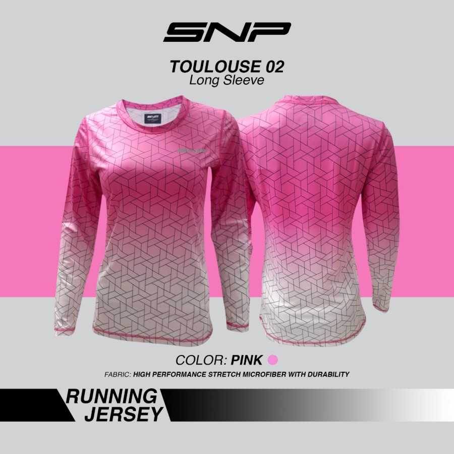 SNP - TOULOUSE 02 Running Jersey Pink - Ladies - Long Sleeves