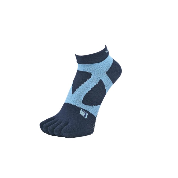YAMAtune - Spider Arch Short - 5 Toe - Anti-Slip Dots - Navy / Light Blue