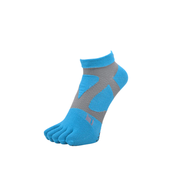 YAMAtune - Spider Arch Short - 5 Toe - Anti-Slip Dots - Turquose / S Grey